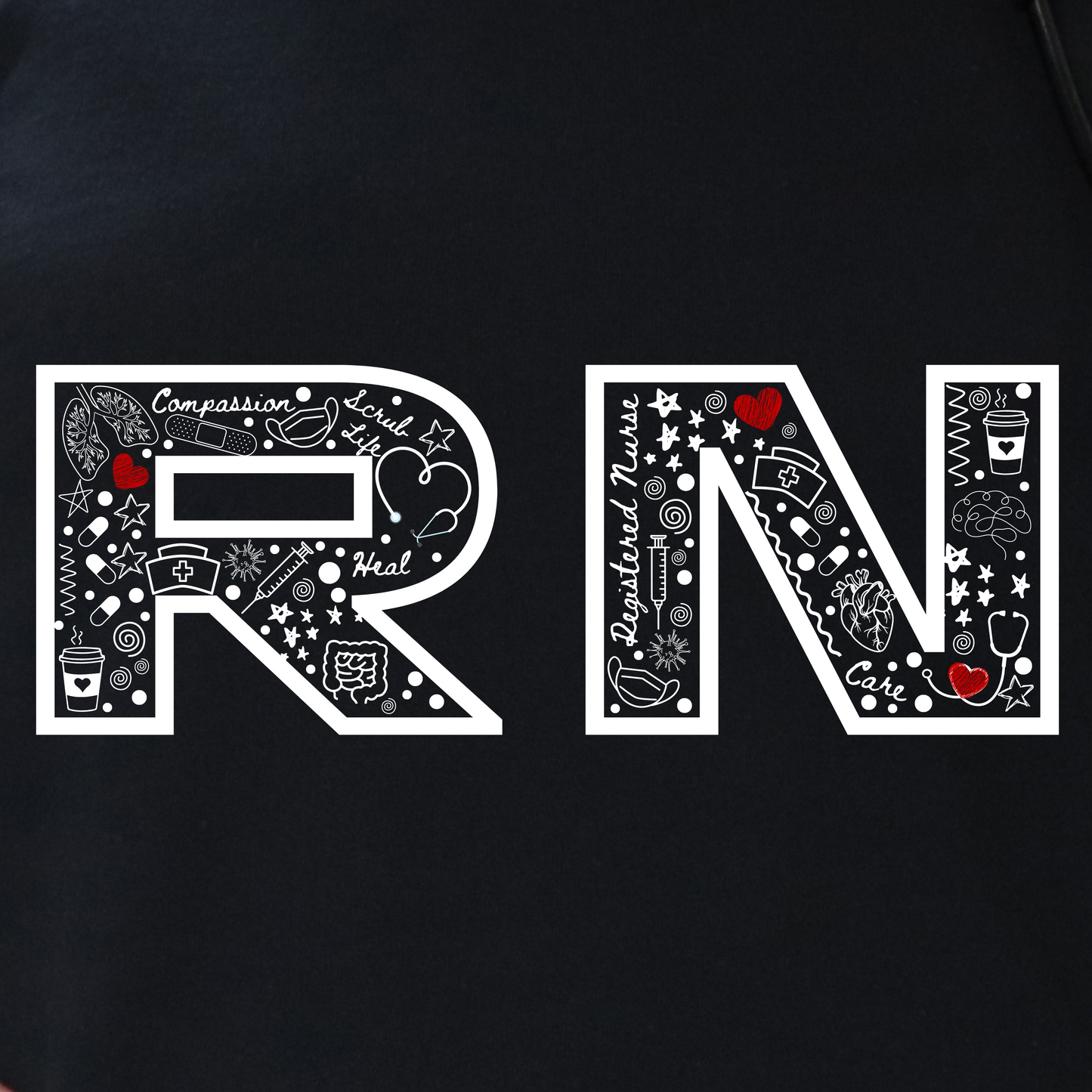 Registered Nurse Doodle Crewneck Sweatshirt