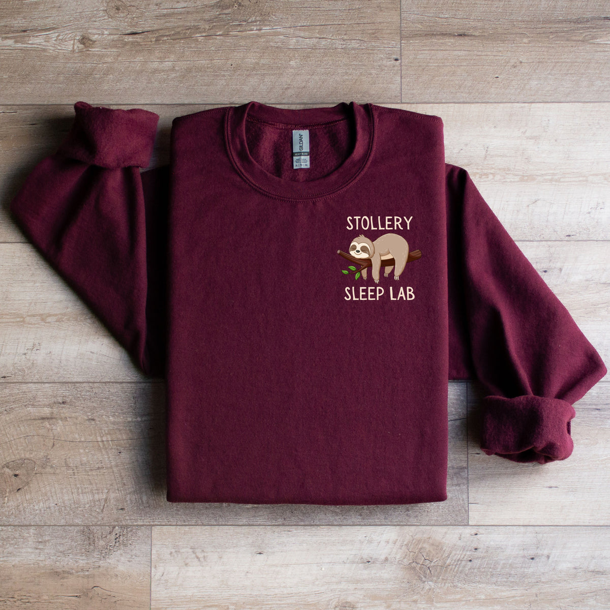 Stollery Sleep Lab - Sleeping Sloth Design Crewneck Sweater