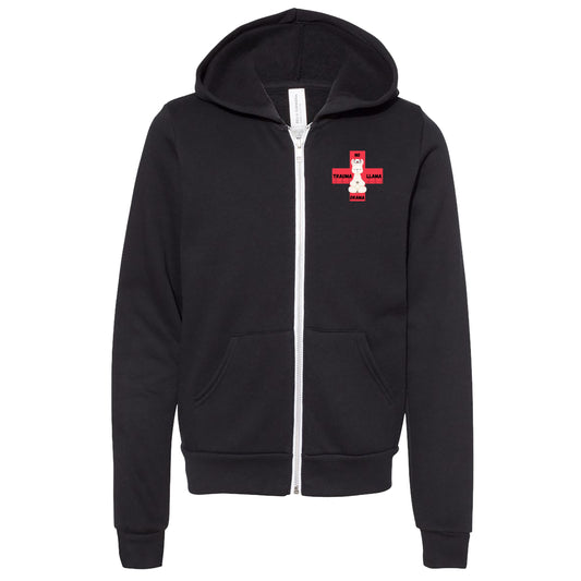 UAH Emerg: No Drama Trauma Llama Full Zip hoodie