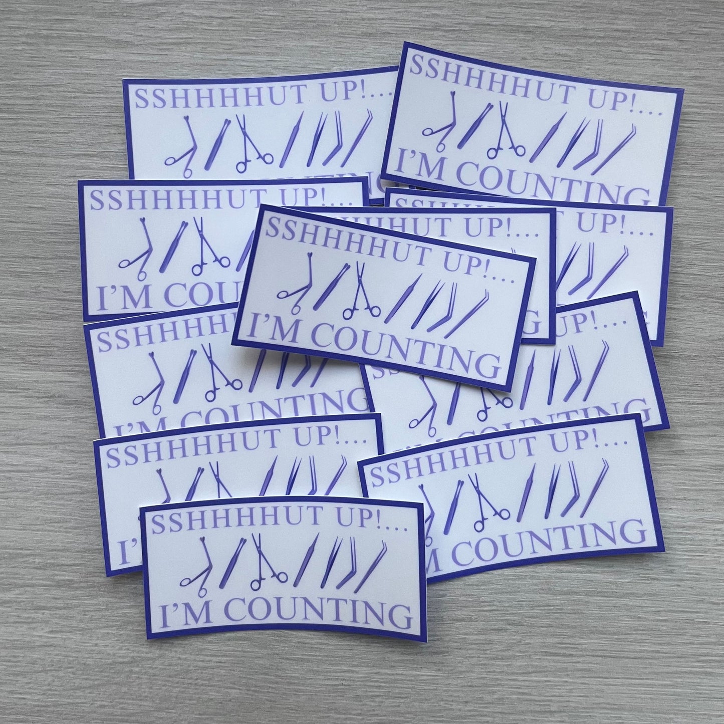 I'm Counting OR Nurse sticker
