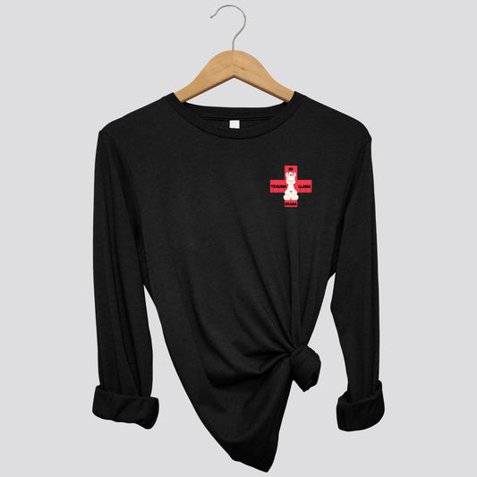UAH Emerg: No Drama Trauma Llama Long Sleeve Shirt