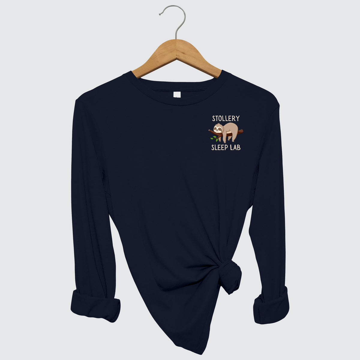 Stollery Sleep Lab - Sleeping Sloth Design Long Sleeve Shirt