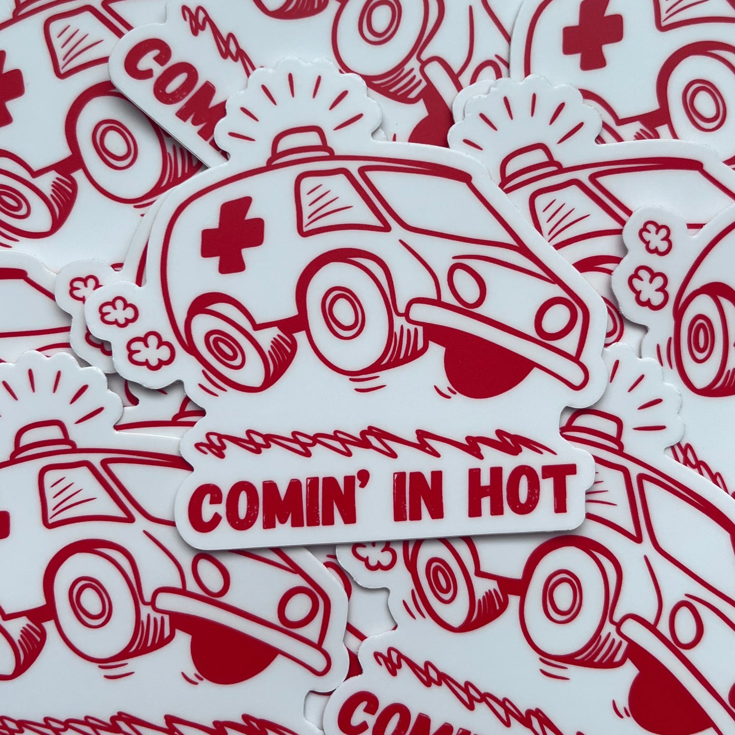 Comin' in Hot Sticker