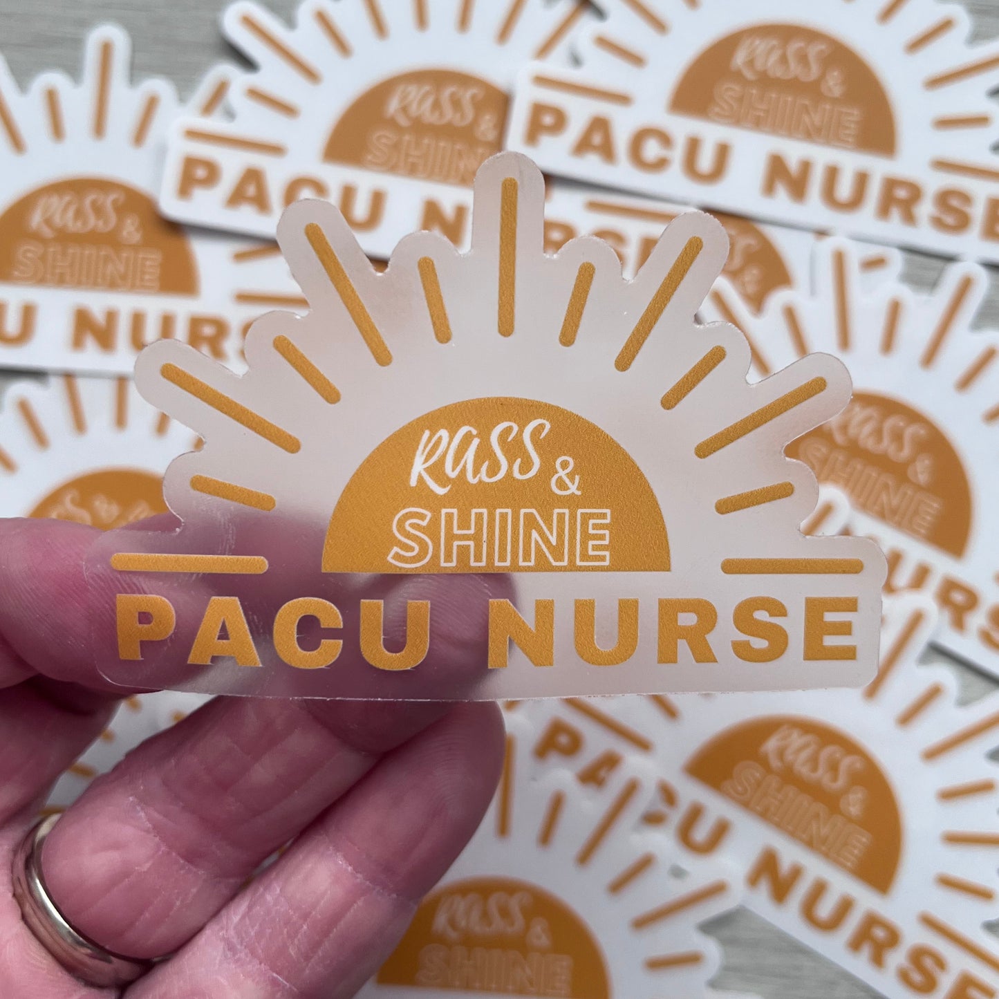 PACU Nurse RASS and Shine Sticker