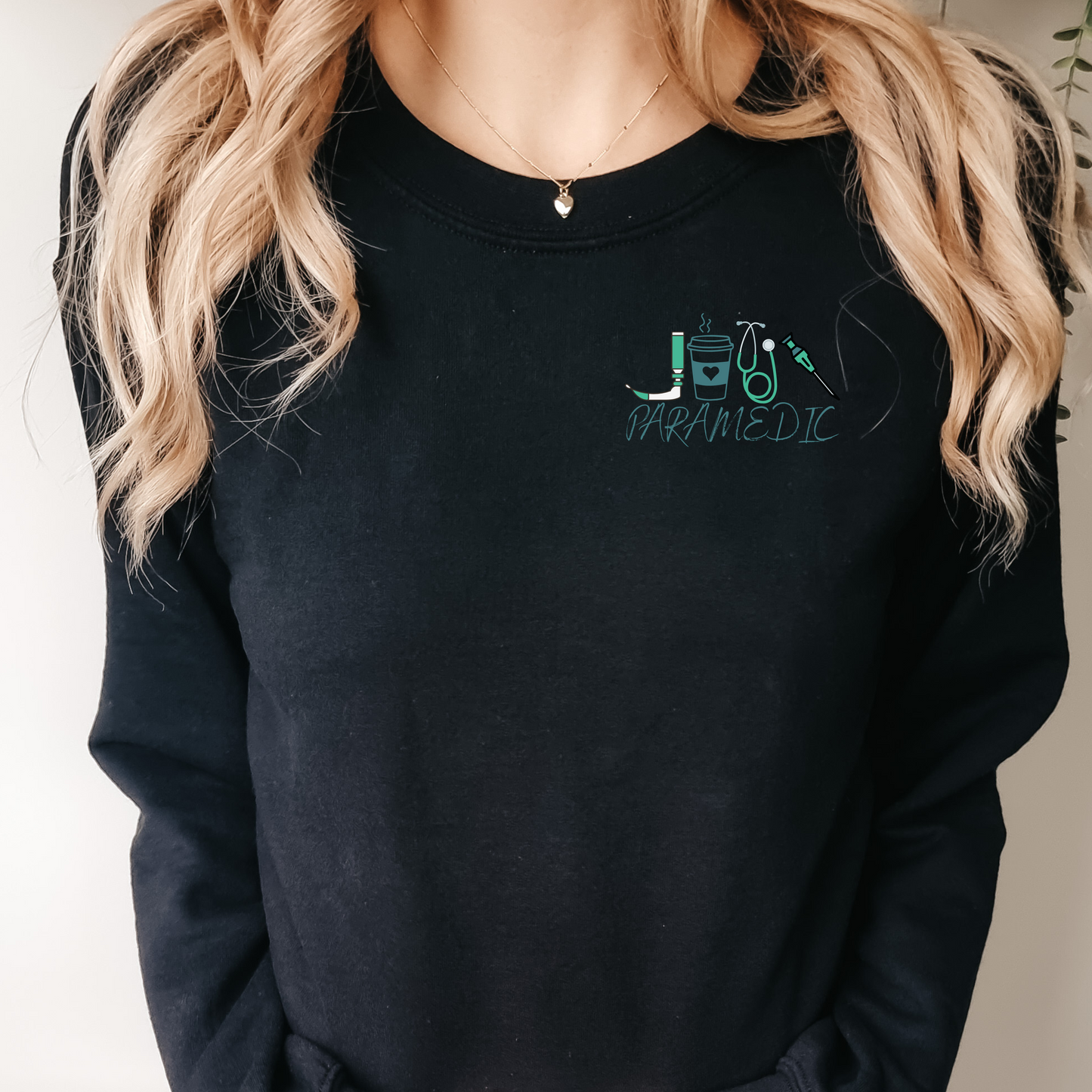 A Day in the Life of a Paramedic Crewneck Sweater