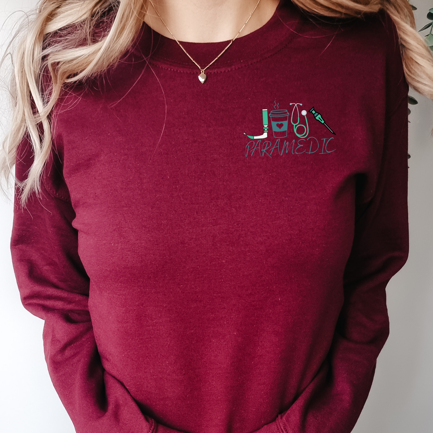 A Day in the Life of a Paramedic Crewneck Sweater