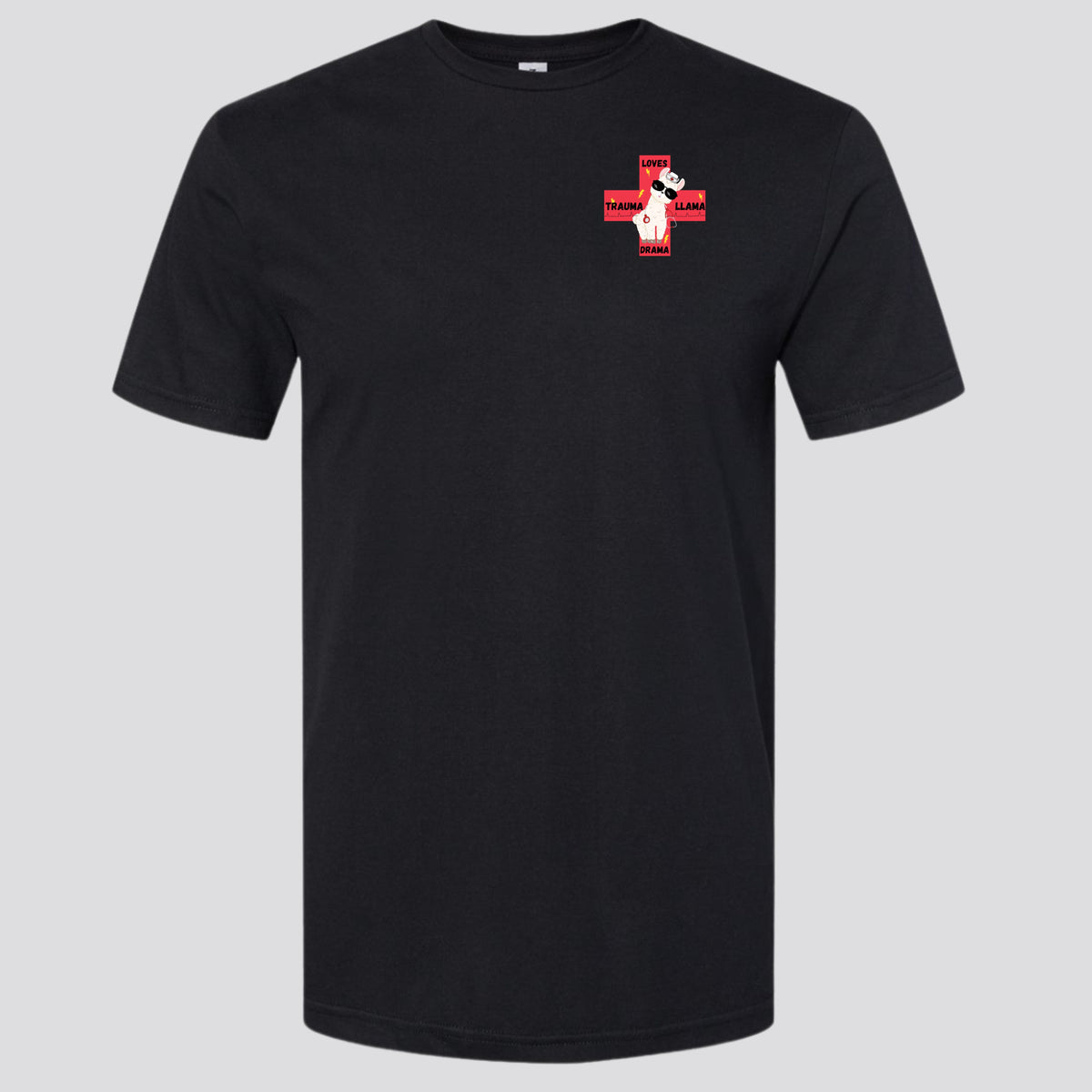 UAH Emerg: Trauma Llama Loves Drama T-shirt