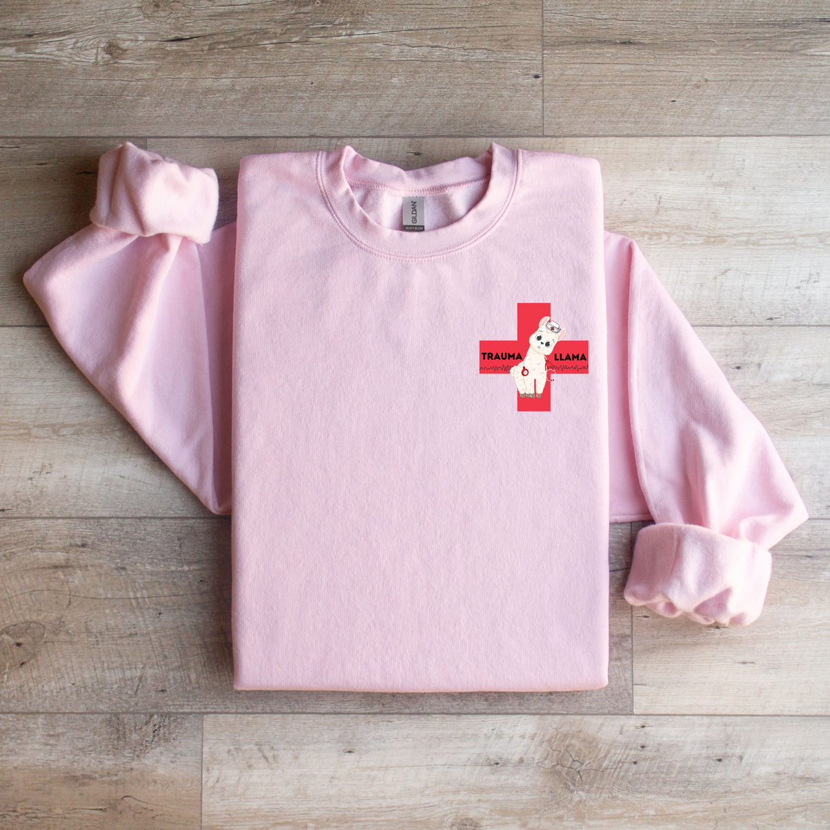 UAH Emerg: V-fib Trauma Llama Crewneck Sweater