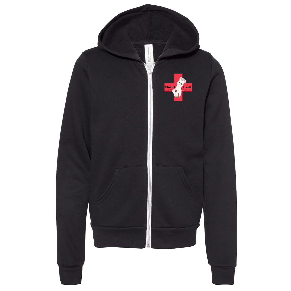UAH Emerg: V-fib Trauma Llama Full Zip hoodie