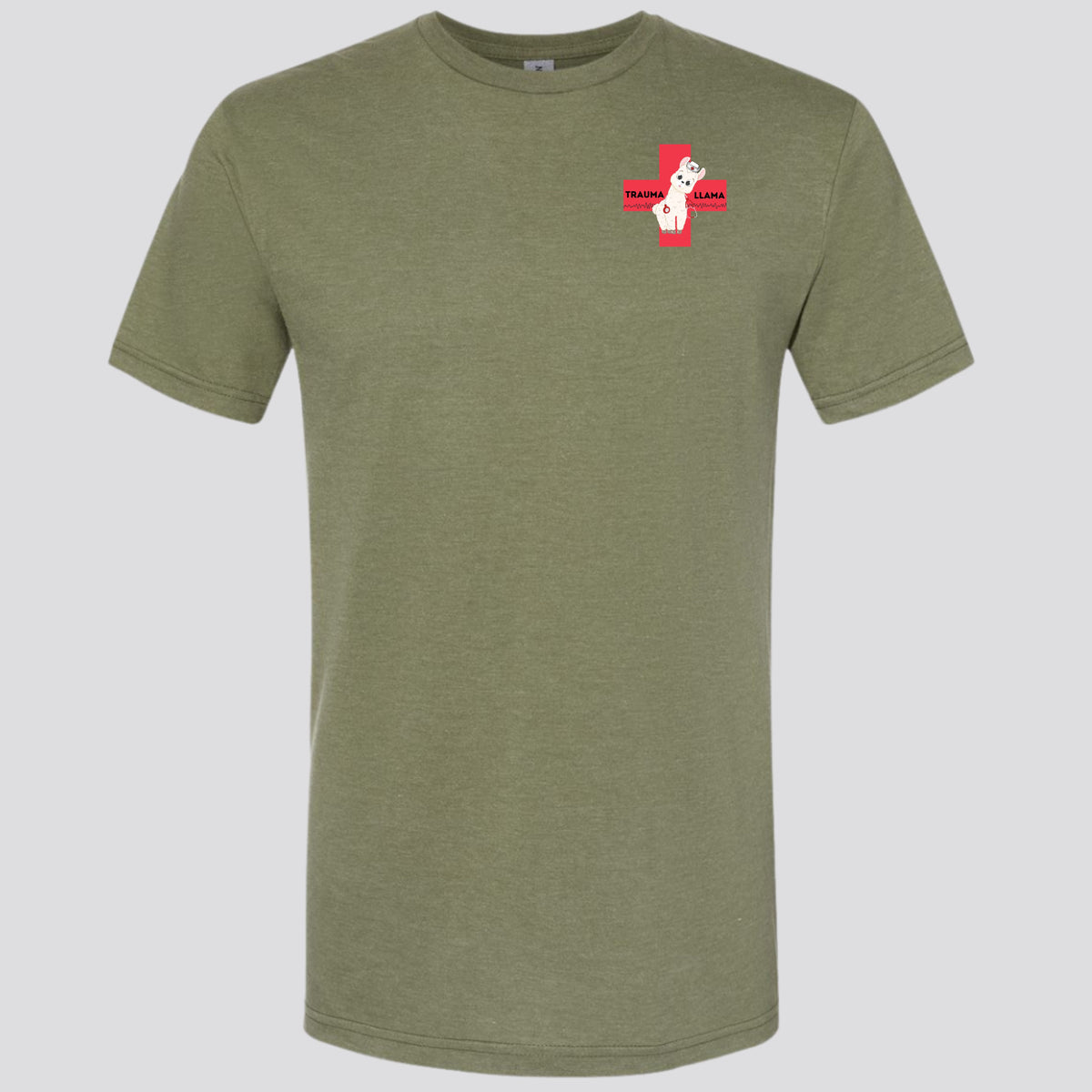 UAH Emerg: V-fib Trauma Llama T-shirt