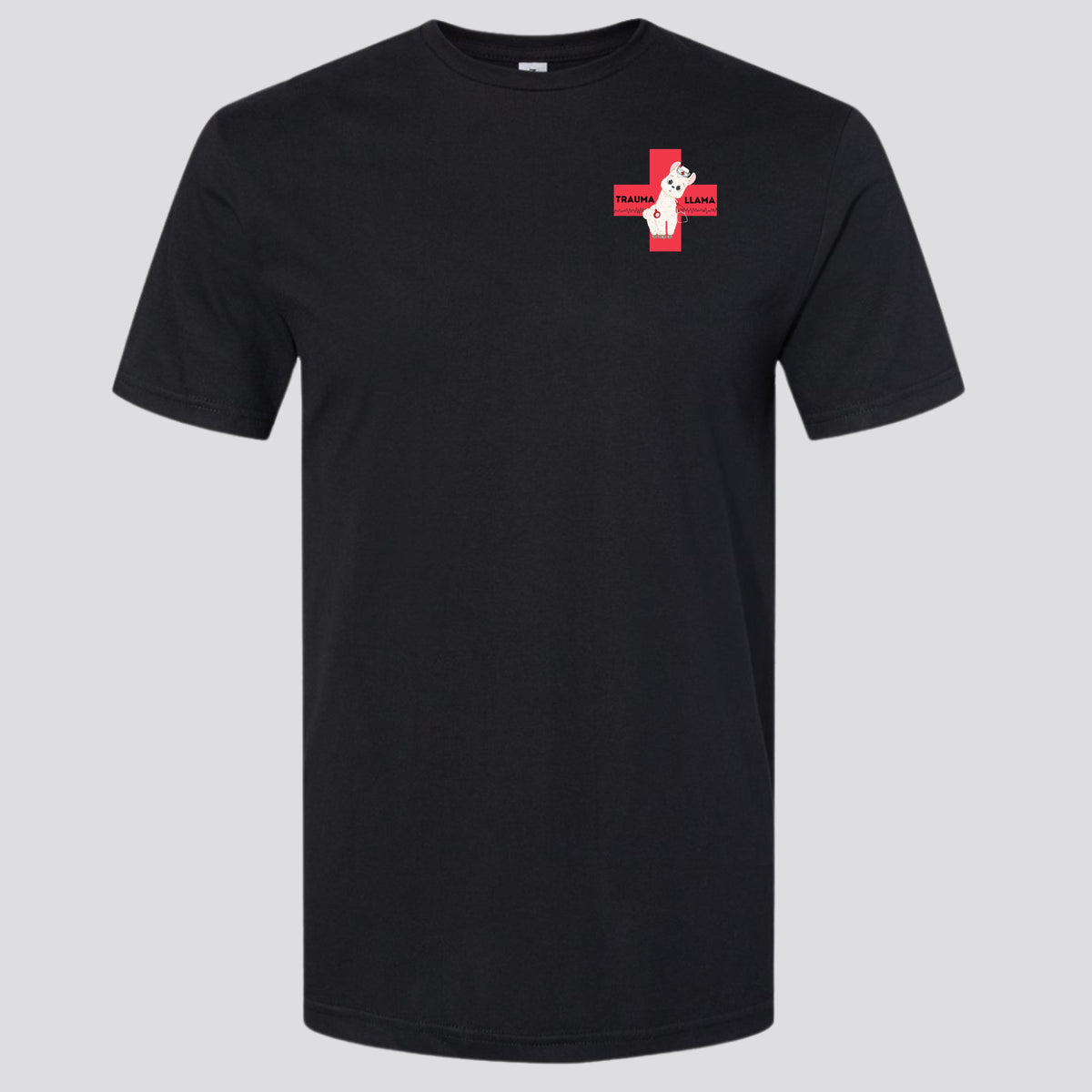 UAH Emerg: V-fib Trauma Llama T-shirt