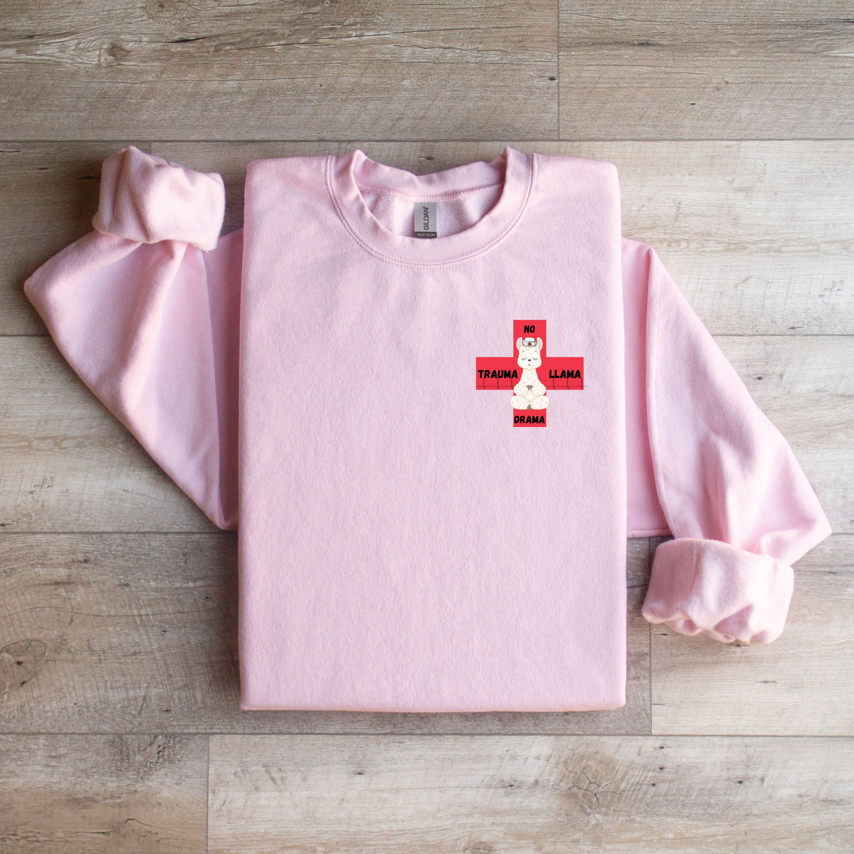 UAH Emerg: No Drama Trauma Llama Crewneck Sweater