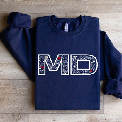 MD Doodle Design Crewneck sweater