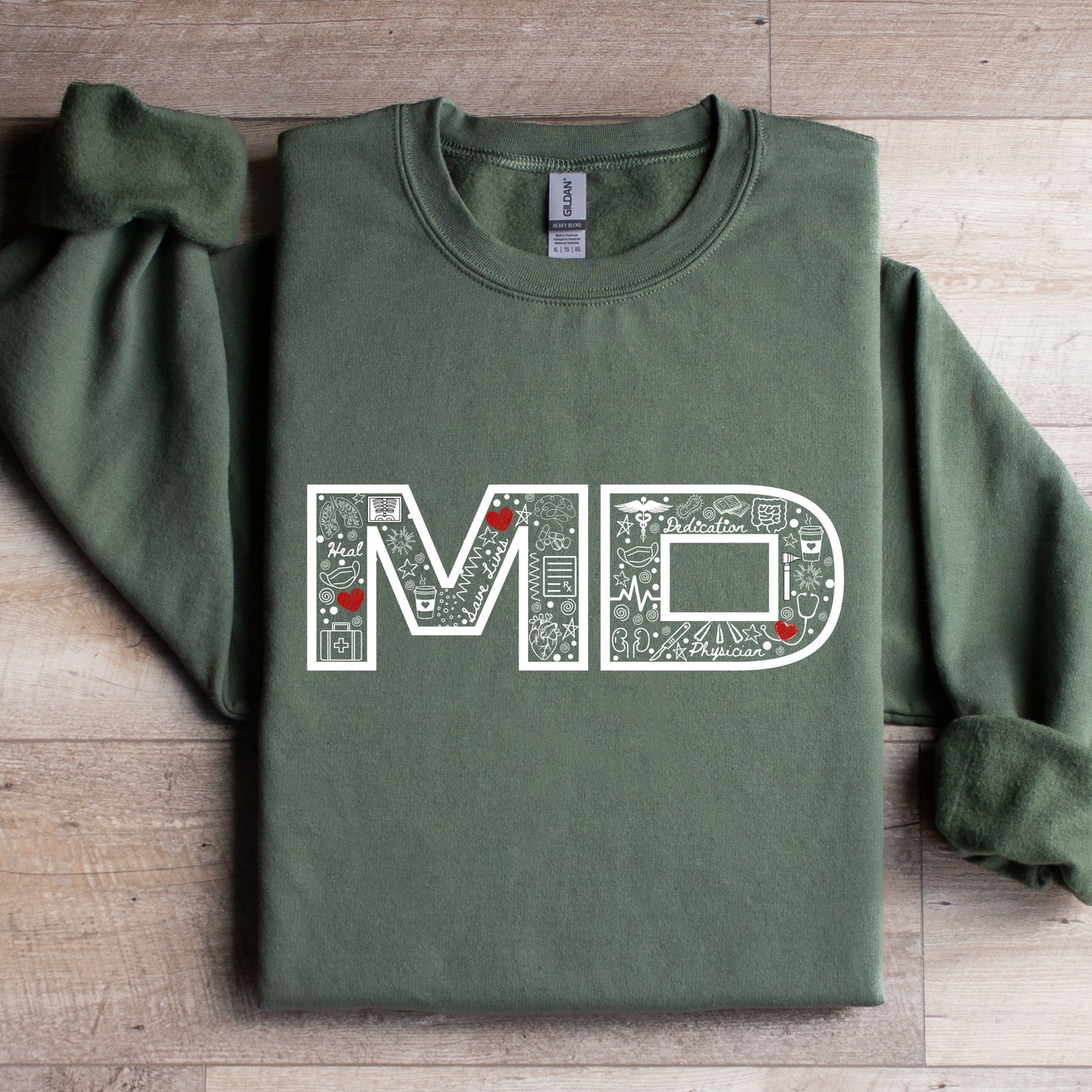 MD Doodle Design Crewneck sweater