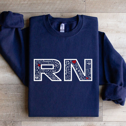 Registered Nurse Doodle Crewneck Sweatshirt