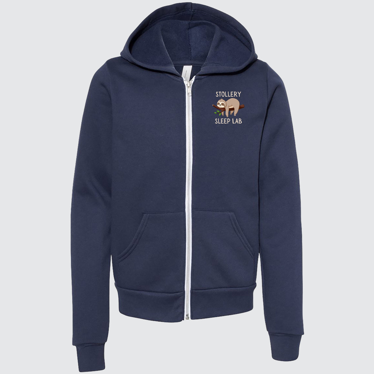 Stollery Sleep Lab - Sleeping Sloth Design Full Zip Hoodie