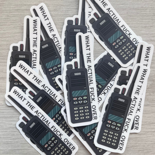 Firefighter Vinyl Water Bottle Sticker