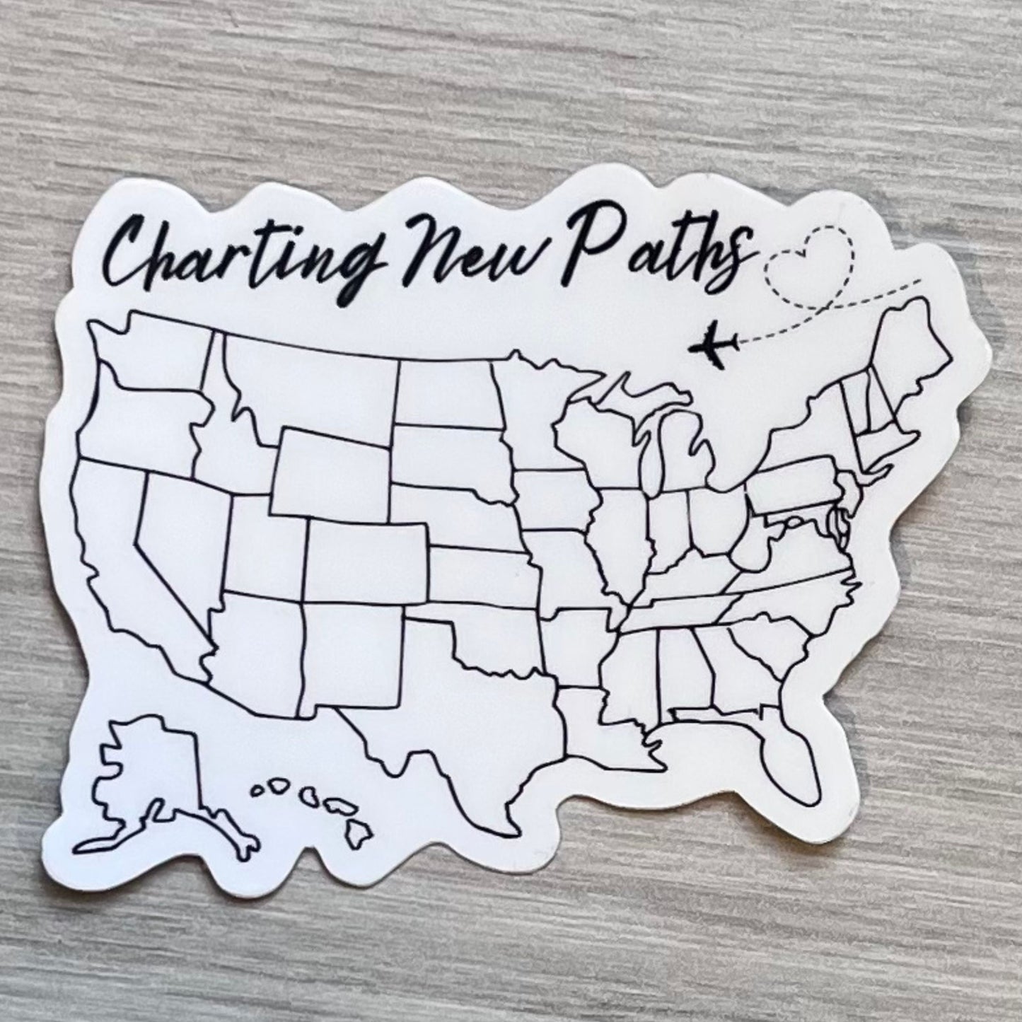 Color in the Map Travel Nurse Sticker (United States version)