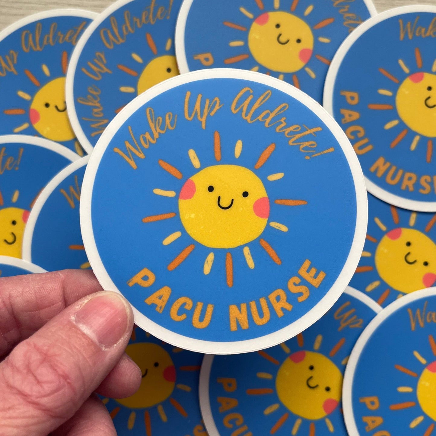 Wake Up Aldrete! PACU Nurse sticker