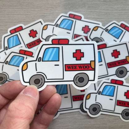 Wee Woo Ambulance Sticker